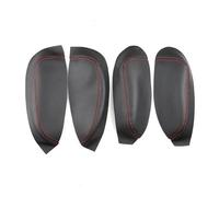 Szwaldaper For Kia, for K3 Pannello maniglia bracciolo porta interna auto Pannello rivestimento in pelle microfibra Accessori Pannello porta interno auto(Black-red line)