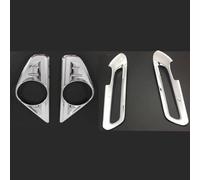 Szwaldaper For TOYOTA, for Alphard Vellfire 2016-2018, Copertura della lampada fendinebbia anteriore e posteriore cromata, accessori for auto, 4 pezzi Copertura fendinebbia per auto(Front and Rear)