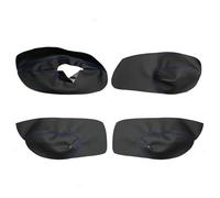 Szwaldaper For VW, for Golf, for MK4, for Bora, for Jetta, 1998 1999 2000 2001 2002 2003 2004 2005 Pannello porta auto Bracciolo Copertura in pelle microfibra Decor Pannello porta interno auto(Black-b