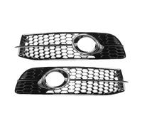 Szwaldaper Griglia di copertura della lampada della luce fendinebbia del paraurti anteriore dell'auto, nera, for, for A6 C6 per, 2008-2011 4F0807681Q01C 4F0807681Q02C Copertura fendinebbia per auto(B