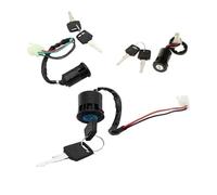 Szwaldaper Interruttore di accensione for moto a 2 fili con 2 chiavi, blocco on-off, for scooter elettrici, for moto da tasca, for cilindro di accensione for quad e moto da cross Lucchetto antifurto p