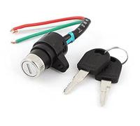 Szwaldaper Mappa di approvvigionamento Blocco interruttore di accensione for scooter elettrici a 3 fili con 2 chiavi Blocco interruttore di accensione for auto Lucchetto antifurto per scooter