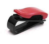 Szwaldaper Mappa di approvvigionamento Supporto for scontrino biglietto cartaceo ABS rosso universale for occhiali da sole, for auto Sostituzione della clip dell'aletta parasole