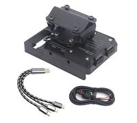 Szwaldaper Moto Del Telefono Mobile di Ricarica Senza Fili Staffa di Navigazione GPS Smartphone, for, XT1200Z Super Tenere 2020 2019 2018 2017 Supporto per telefono da moto(USB Charging Set)