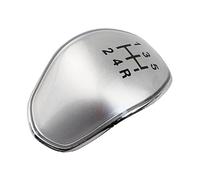 Szwaldaper MT Sostituzione inserto pomello cambio auto 5/6 velocità, for Ford, for Focus 2 3 MK2 MK3 2009-2018, for parti Fiesta Pomello del cambio(5 Speed Silver)