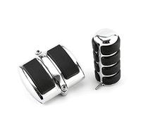 Szwaldaper Pedane for moto Copertura pedale cambio Copertura pastiglie freno posteriore, for, V-Star 650 950 1300 Shadow 600 750 1100 Cromato Pedana posteriore per moto