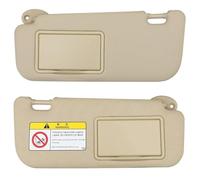 Szwaldaper Per Toyota, per Corolla, 2014 2015 2016 2017 2018, per Levin, parasole con specchio per il trucco 74320-02b20 74310-00k90 Ab0 parasole interno auto(Beige Pair)