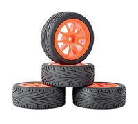 Szwaldaper Pneumatici e Ruote con Impugnatura 4 Pezzi, for HSP, for HPI, 1:10 On-Road Speed Car RC 910-8010 Pneumatici per Auto RC(910R-8010)