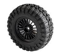 Szwaldaper Pneumatici in Gomma 108mm Ruote Set RC 4WD, for Axial, Rock Climbing Rim04-7006L Pneumatici per Auto RC(Rim04H-7006L)