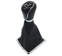 Szwaldaper Pomello cambio manuale a 5/6 velocità, for Ford, for Focus, 2 MK2 FL MK3 MK4 MK7, for MONDEO, for Fiesta, for GALAXY, for KUGA X-MAX Copri cuffia con leva Pomello del cambio(5 Speed Black)