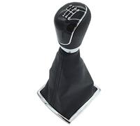 Szwaldaper Pomello cambio manuale a 5/6 velocità, for Ford, for Focus, 2 MK2 FL MK3 MK4 MK7, for MONDEO, for Fiesta, for GALAXY, for KUGA X-MAX Copri cuffia con leva Pomello del cambio(6 Speed Black)