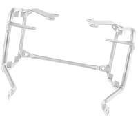 Szwaldaper Portapacchi for moto, for CB500X, for CB400X 2019-2022 Portapacchi for moto in acciaio inossidabile Borse laterali Staffa for bauletto for baule Portapacchi per bauletto per moto(Silver Pan