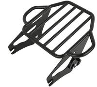 Szwaldaper Portapacchi for moto staccabile a 2 montanti, for Touring, for Tour Pack, for Road King, for Electra Glide, for Street Glide FLHT 2009-2023 Portapacchi per bauletto per moto(Schwarz)