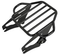 Szwaldaper Portapacchi for moto staccabile a 2 montanti, for Touring, for Tour Pack, for Road King, for Electra Glide, for Street Glide FLHT 2009-2023 Portapacchi per bauletto per moto(BLACK Gloss Bla
