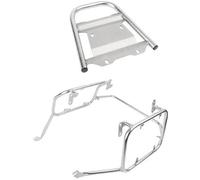 Szwaldaper Portapacchi for V-Strom 1050, for DL1050 2020-2023 Staffa for borse laterali for bauletto for baule di coda for moto Portapacchi per bauletto per moto(Silver One Set)