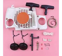 Szwaldaper Recoil Rewind Pull Starter Kit Parte motosega Tappo olio combustibile Interruttore Albero Molla di contatto, for STIHL, for MS180 018 MS170 017 MS 180 170 Avviamento a strappo per motosega