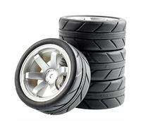 Szwaldaper Ruota ABS for Pneumatici in Gomma da 4 Pezzi, for HSP, for HPI, Auto Strada 1:10 RC 701-6087 Set di Pneumatici da trazione per Auto RC(701S-6087)