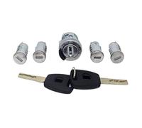 Szwaldaper Set completo di 5 cilindri di bloccaggio for portiera e bagagliaio, for Fiat, Doblo Cargo, Punto, Panda, con chiavi. Attuatore per serratura portiera auto
