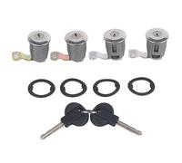 Szwaldaper Set serratura portiera auto, 252522 Set cilindro serratura portiera auto con chiavi, for Peugeot, for Partner, for Citroen, Berlingo Xsara Attuatore per serratura portiera auto(BLACK#2)