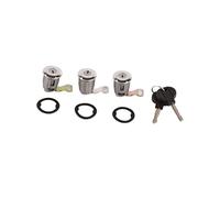 Szwaldaper Set serratura portiera auto, 252522 Set cilindro serratura portiera auto con chiavi, for Peugeot, for Partner, for Citroen, Berlingo Xsara Attuatore per serratura portiera auto(BLACK#1)