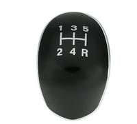 Szwaldaper Sostituzione inserto pomello emblema distintivo cambio 5/6 velocità, for Ford, for Focus MK2 MK3, for Fiesta C-max B-max, for Galaxy, for Kuga Pomello del cambio(Black 5 Speed)