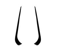 Szwaldaper Splitter for fendinebbia paraurti anteriore nero opaco 2 pezzi, for Mercedes-Benz, CLA C117 CLA200 220 250 AMG 2013 2014 2015 Decorazione spoiler Spoiler per auto