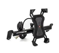Szwaldaper Supporto for staffa for piastra GPS di navigazione GPS/SMART TELEFONO for parabrezza, for parte motore SMY JOYMAX Z 300 CRUISYM 300 Supporto per telefono da moto(JX Z-USB charging)