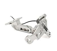 Szwaldaper Supporto targa posteriore moto e lampada di segnalazione, for CBR 1000 RR 1000RR Dio adesivo Cr Cbr 600 Yzf R3 MT07 Mt 03 Portatarga per moto(Silver)