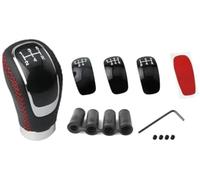 Szwaldaper Testa leva cambio in PU, per la maggior parte delle auto | con design a 3 marce e kit di sostituzione della manopola per include 1 strumento