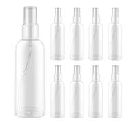 SZWLJ 8 pezzi di flaconi spruzzino nebulizzatore da 100ml trasparenti, porta profumo da viaggio per profumi e cosmetici.