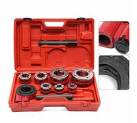 SZXBCLL 7 Dimensioni filiere a cricchetto Manuale Kit filettatore per Tubi utensile Idraulico Portatile 3/8" a 2" Kit filettatore utensile per Filettatura manopola di inversione con Custodia, BSPT