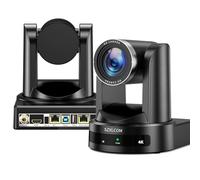 SZXLCOM Telecamera PTZ 4K Zoom ottico 20X con HDMI SDI USB3.0 RJ45 Live Streaming Webcam, telecamera PTZ sala conferenze per servizi ecclesiastici, eventi di culto, vMix, OBS AI monitoraggio