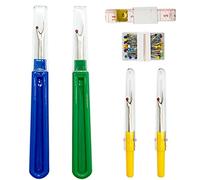 SZXMDKH 4 tagliasuzze, tagliasuzze, manico in plastica, colorato, pratico kit di strumenti per cucire