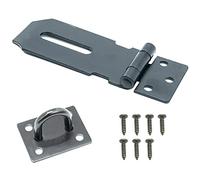 SZXMDKH Lucchetto per porta, 7,6 cm, in acciaio inox, con cerniera e graffetta, per capannone, capannone, porta, resistente, serratura di sicurezza e graffetta per porta, finestra, armadio, gabbia per