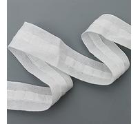 SZXMDKH Nastro per intestazione tenda ultra lungo, 30 m, bianco, plissettato a matita, per tende staccabili, 30 mm di larghezza, 30 m di lunghezza.