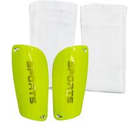 SZXMDKH Parastinchi da calcio, taglia M, nero+verde, per bambini da 6 a 14 anni