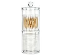 SZXMDKH Set di Organizer per Trucco, Porta Tamponi di Cotone, Contenitore Trasparente in Acrilico per Tamponi di Cotone con Coperchi di Plastica per Batuffoli di Cotone e Tamponi