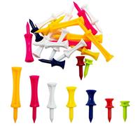 SZXMDKH Tee da golf in plastica, 70 pezzi di dimensioni miste, tee da golf resistenti per l'inverno, piccoli tee da castello in diversi colori (5 mm, 32 mm, 39 mm, 45 mm, 51 mm, 59 mm, 70 mm)
