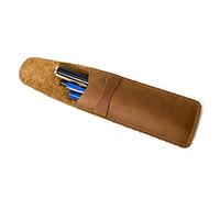 SZYDD Astuccio portapenne in pelle con tasca per penna retrò piccola tasca per penne 16,3 x 6,1 cm, regalo per uomini e donne d'affari