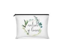 SZYDD Borsa cosmetica portatile da sposa e damigella d'onore borsa cosmetica portatile borsa da toilette cosmetici scatola da viaggio pratica borsa da sposa quotidiana, bianco, As Shown