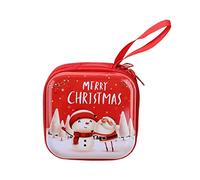 SZYDD Borsa di immagazzinaggio della moneta della latta di Natale del sacchetto di immagazzinaggio del sacchetto di immagazzinaggio del fumetto borsa della moneta della stampa