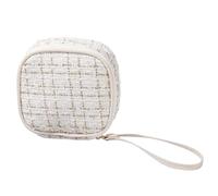 SZYDD Borsa per cosmetici leggera e di lusso, elegante borsa per cosmetici da donna, alla moda e pratica, adatta per viaggi e uso quotidiano, bianco, 13cm wide and 14cm high