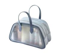 SZYDD Borsa portatile a doppio strato per cosmetici impermeabile a doppio strato per articoli da toeletta a doppio strato, comoda da trasportare contenitore per cosmetici da viaggio