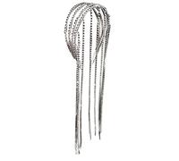 SZYDD Fascia per capelli con nappe tempestate di diamanti, set completo di fasce per capelli, catenine per capelli, fasce lunghe con cristalli e accessori per capelli, adatta per l'uso quotidiano