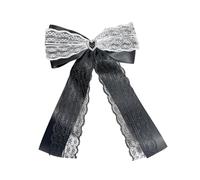 SZYDD Love Diamond Lace Bow, elegante fiocco con clip, delicato fiocco fata, grande fiocco, pizzo in poliestere