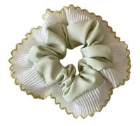 SZYDD Pizzo pieghettato Anello per intestino crasso Fascia per capelli bianca da donna Fascia per capelli Elastica Accessori per capelli Fascia Accessori per capelli