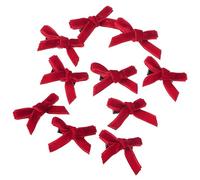 SZYDD - Set di 10 forcine rosse con nastro di velluto, forcine per capelli, accessori per capelli, nastri, cappelli, nastri invernali, forcine francesi, accessori per il