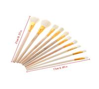 SZYDD Set di 10 pennelli per pittura artistica, olio, acrilico, acquerello, disegno, artigianato per bambini