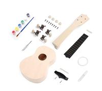 SZYDD - Ukulele a 4 corde da 53,3 cm, in legno, per bambini, non finiti, set di assemblaggio per bambini, strumento a corda per principianti
