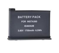 szyuya Batteria di ricambio per videocamera, 1700 mAh, 6,5 Wh, IS360 X2, con accessori panoramici insta360 One X2 (1 pezzo)
